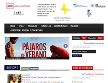 Tablet Screenshot of cinelatinoamericano.org
